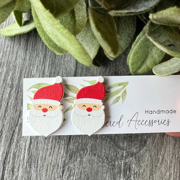 Altered Artistry Jewelry - Mini Santa Studs